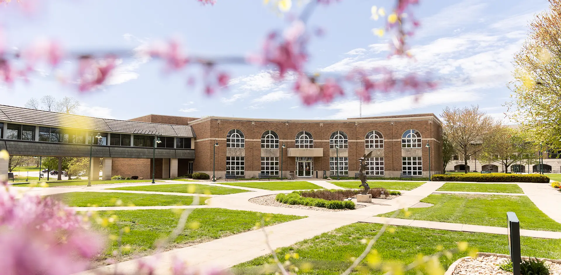 Bachmann Fine Arts Center in spring