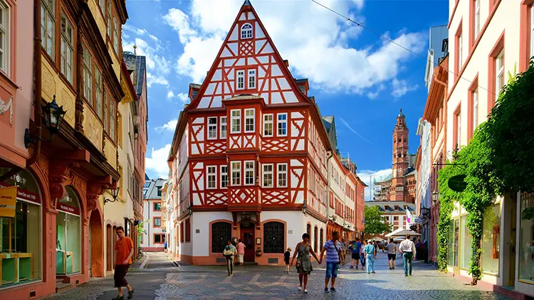 Mainz Old Town in Germany